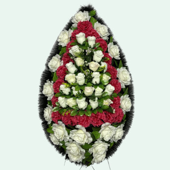 Венок из искусственных цветов